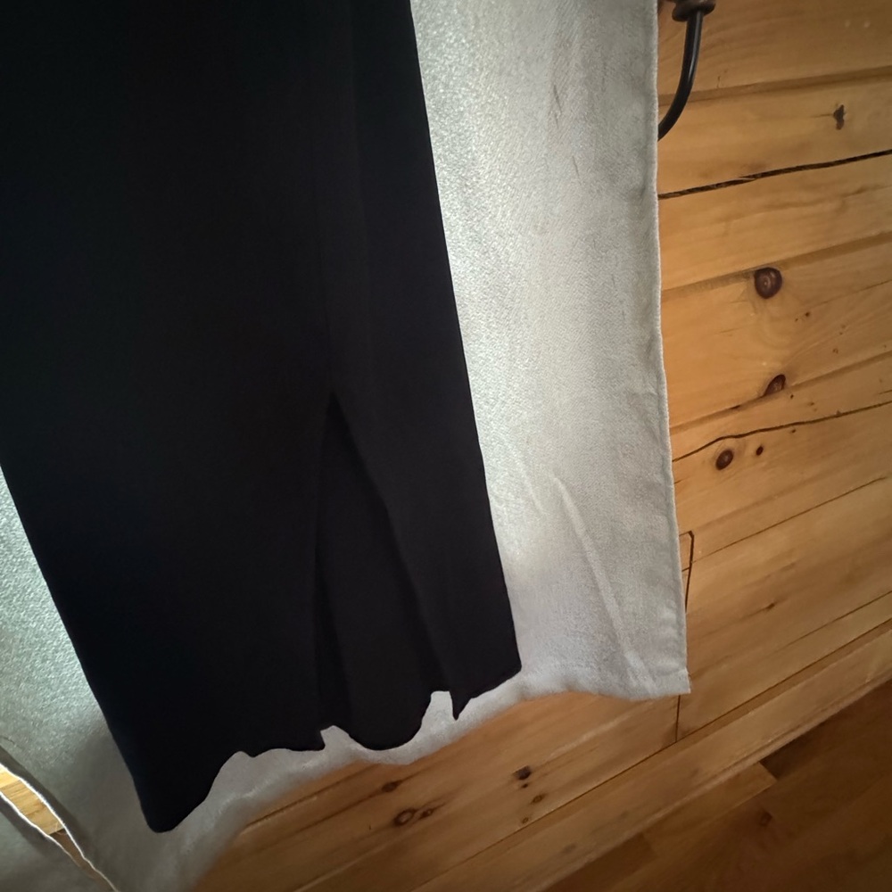 Black Full Length Dress with Slit